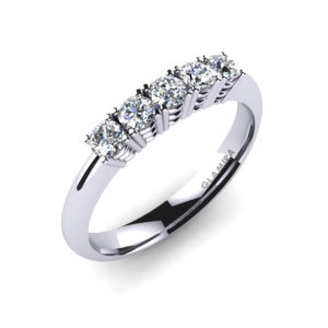 انگشتر 5 تخمه جواهر Ring Naomi