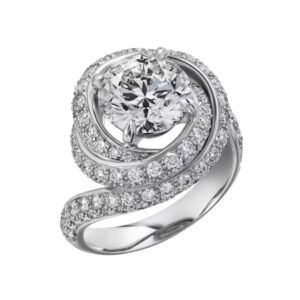 انشگتر جواهر Trinity Ruban Solitaire کارتیه